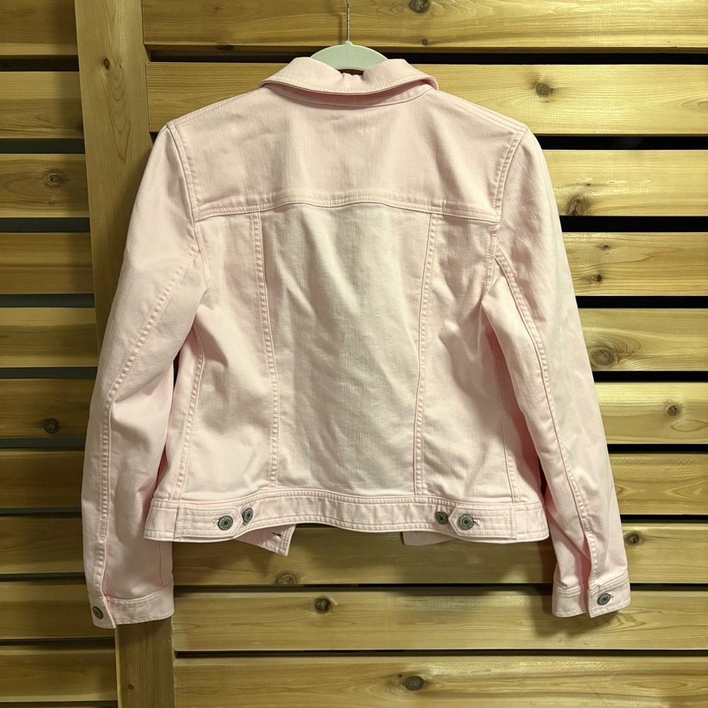 Talbots Light Pink Denim Jacket - Picture 3 of 8